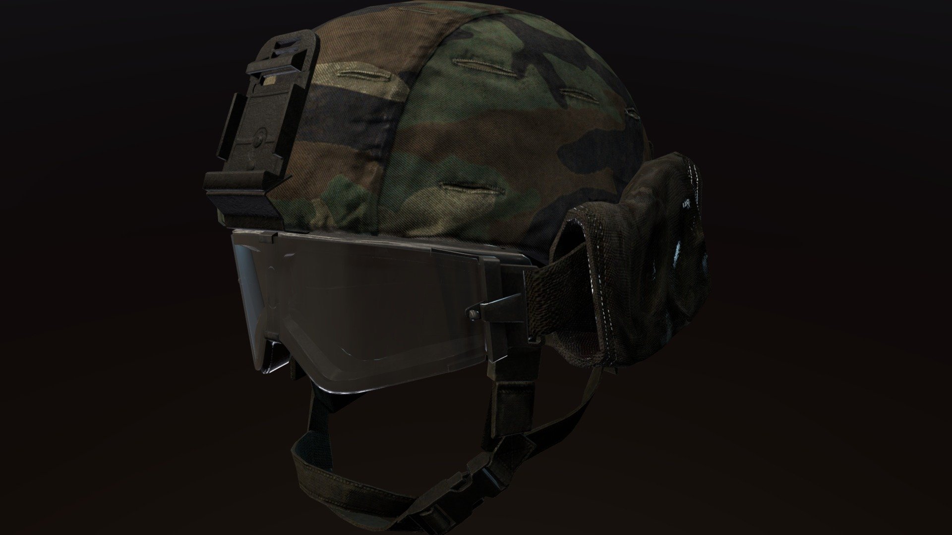 Adopted in early 2000s, initially issued for SF units, later on fielded for use by regulars  as early as 2003, slowly replacing the PASGT helmet. 
First issued ib reversible woodland/desert camo. seen here in the models are the reversible covers, where the desert side has the rear flaps inside-out. starting from 2005 the woodland/desert camos are slowly replaced by the universally-detested yet iconic Universal Camo Pattern. 
Included are accessories such as X800 and ESS Goggles (and their sleeve covers), surfire lights, MS2000 strobe

ESS goggles mesh by jujurat, Helmet shape adjusted by Motta

Modelled in blender, textured in Quixel Suite and Photoshop



 - MICH/ACH Covered - Buy Royalty Free 3D model by simcardo 3d model