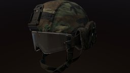 MICH/ACH Covered modern, army, combat, ballistic, helmet