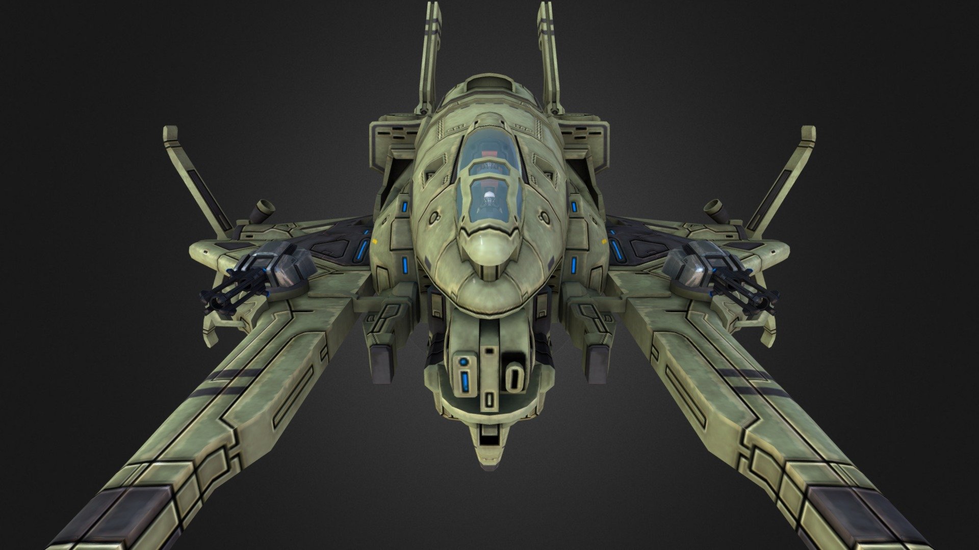 Probably the most well-known Federation tackler. Unique design pleases the eye, and impressive firepower makes it a very dangerous asset in battle 3d model