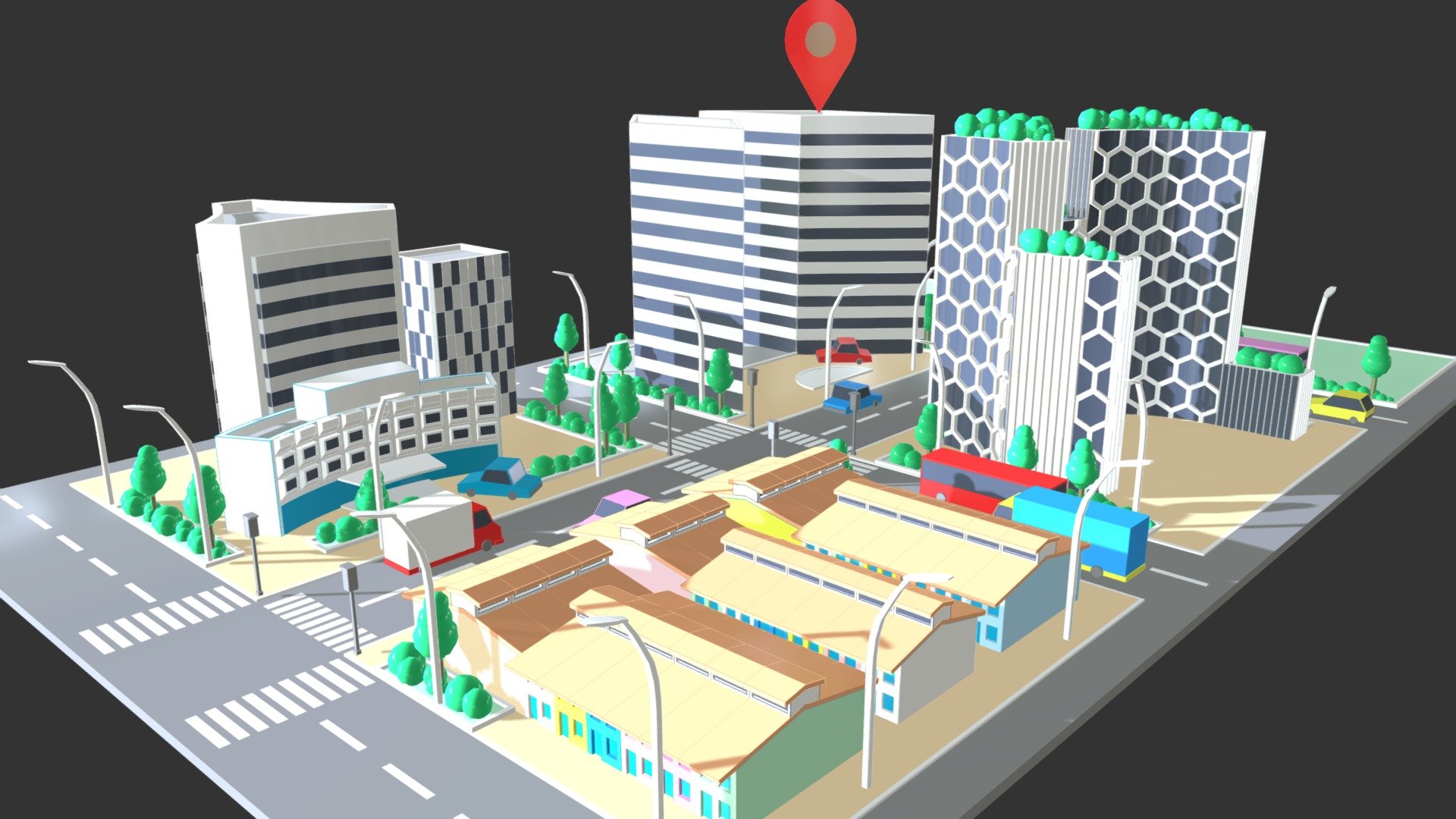 Singapore Beach Road Gateway location buildings - Street View Singapore - 3D model by Ranma (@Yuqi.Zhao) 3d model