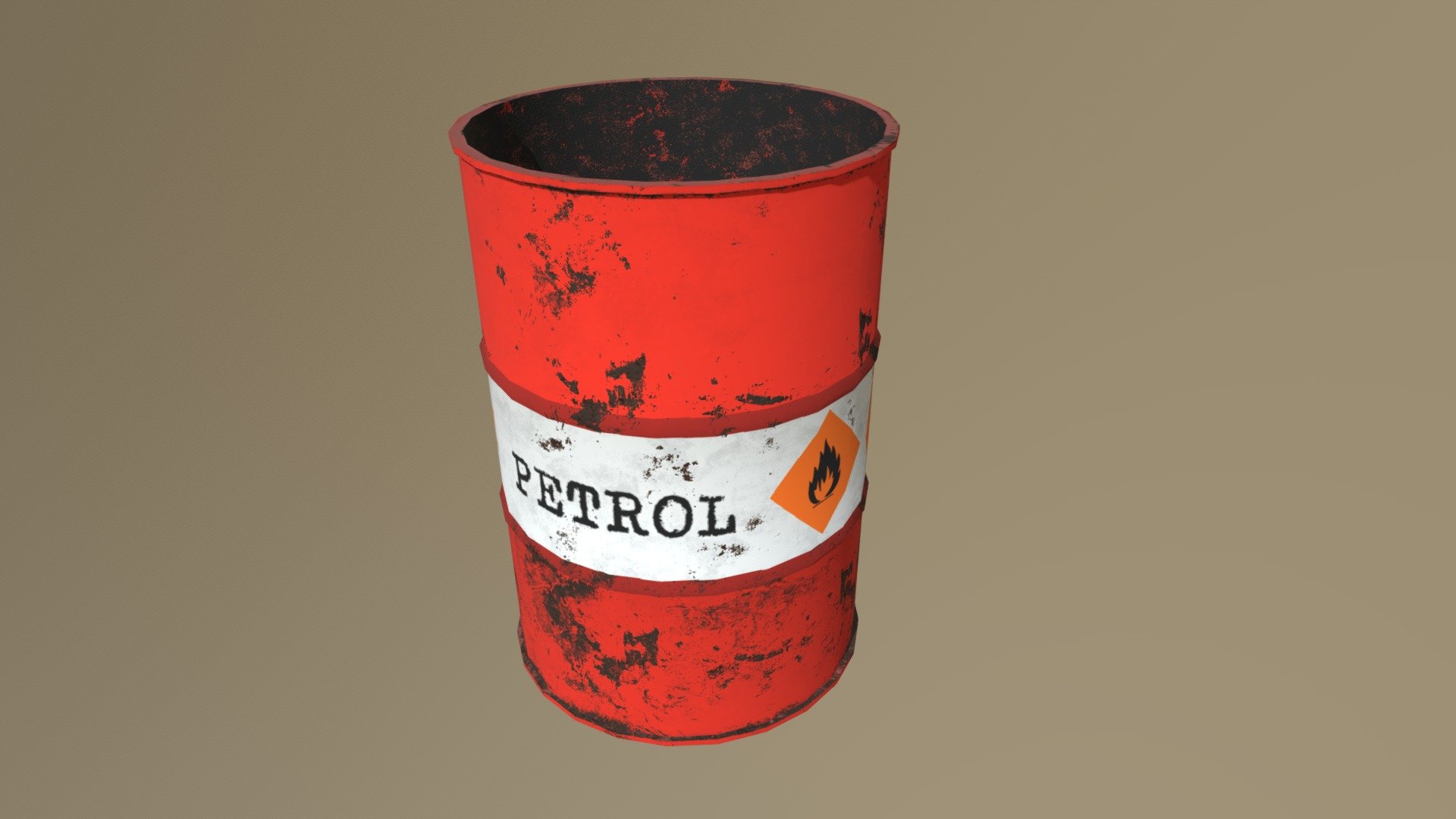 Petrol barrel - 3D model by Eugene Malashok (@reykt) 3d model