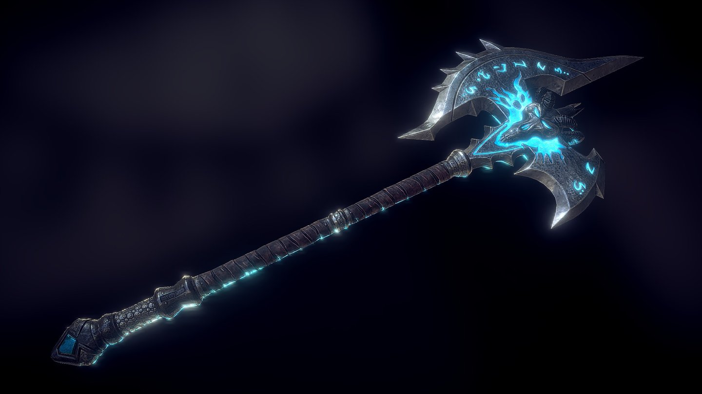 Based on Shadowmourne from World of Warcraft, this asset was made for TESV: Skyrim. You can download it below:

http://www.nexusmods.com/skyrim/mods/73466/? - Shadowmourne - 3D model by johnskyrim 3d model