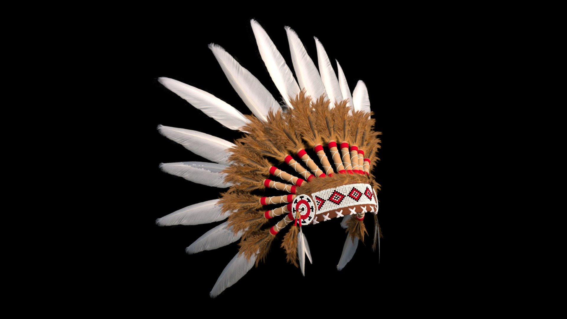 This is the Comanche headdress I modelled over the weekend for one of my characters I'm currently working on. You can check how it looks here:
https://defonten.artstation.com/projects/R3VG6A - Native American Headdress - Buy Royalty Free 3D model by Defonten 3d model