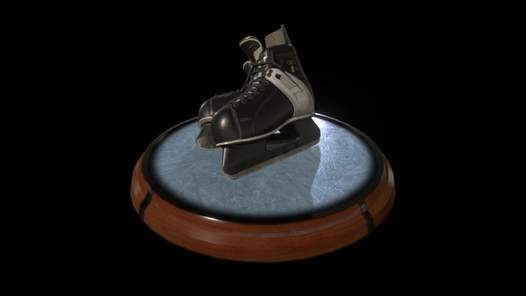 Ice Hockey Skates - Maya, Zbrush, Substance Painter - CCM 652 Tacks - 3D model by Sam Greer (@r8gato) 3d model