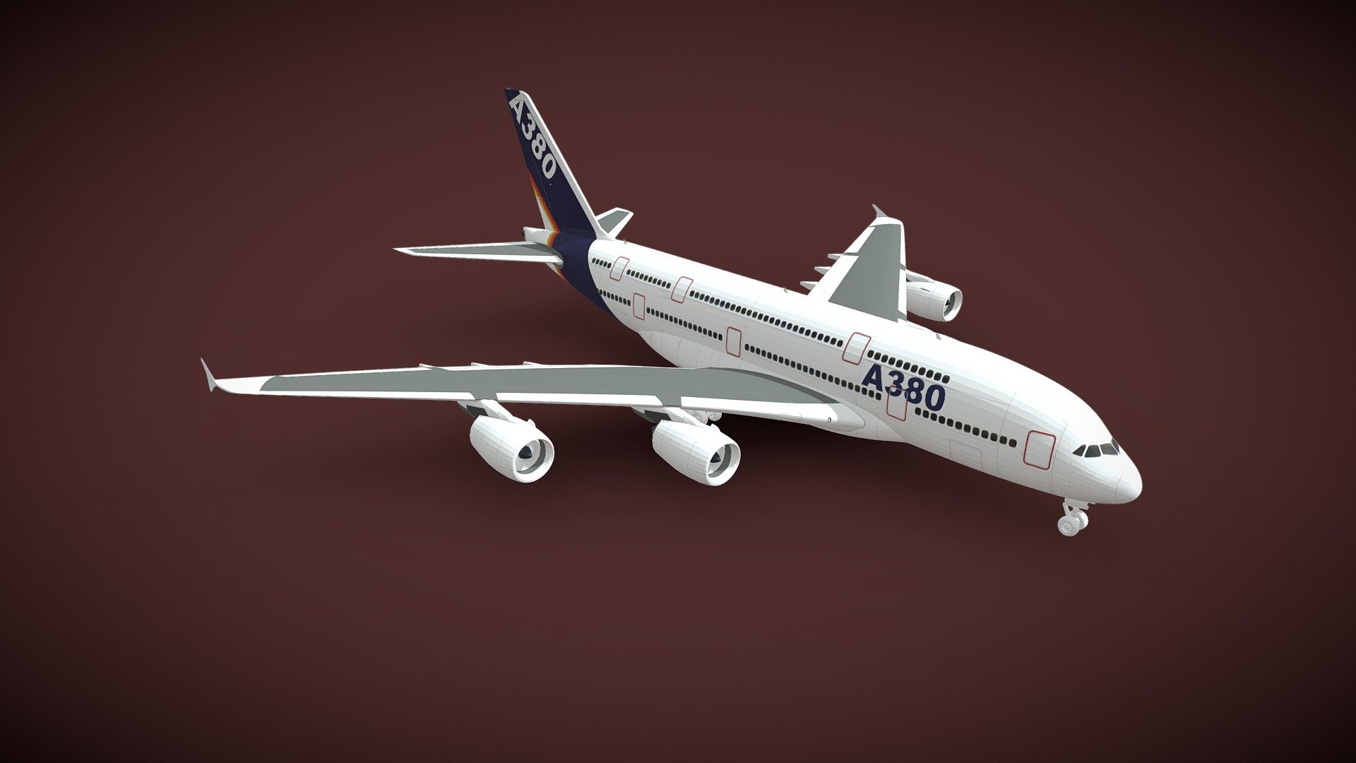 Airplaine - 3D model by ANAS AZIZ KHAN (@anasazizkhan) 3d model