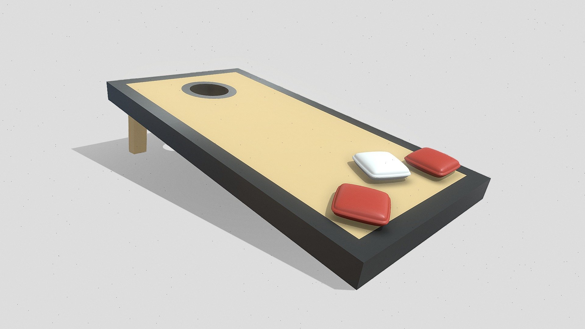 Cornhole Game

IMPORTANT NOTES:




This model does not have textures or materials, but it has separate generic materials, it is also separated into parts, so you can easily assign your own materials.

Model units are in meters.

If you have any questions about this model, you can send us a message 3d model