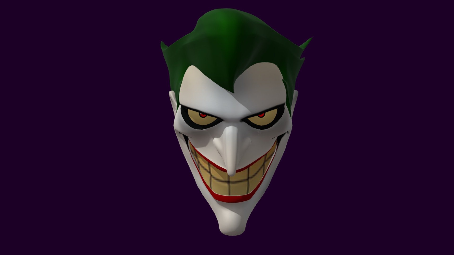 Joker face - Joker - 3D model by Eltoro (@crowncity105) 3d model