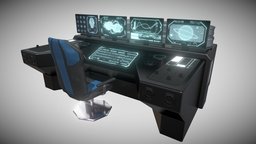 SciFi Desk desk, futureistic, scifi