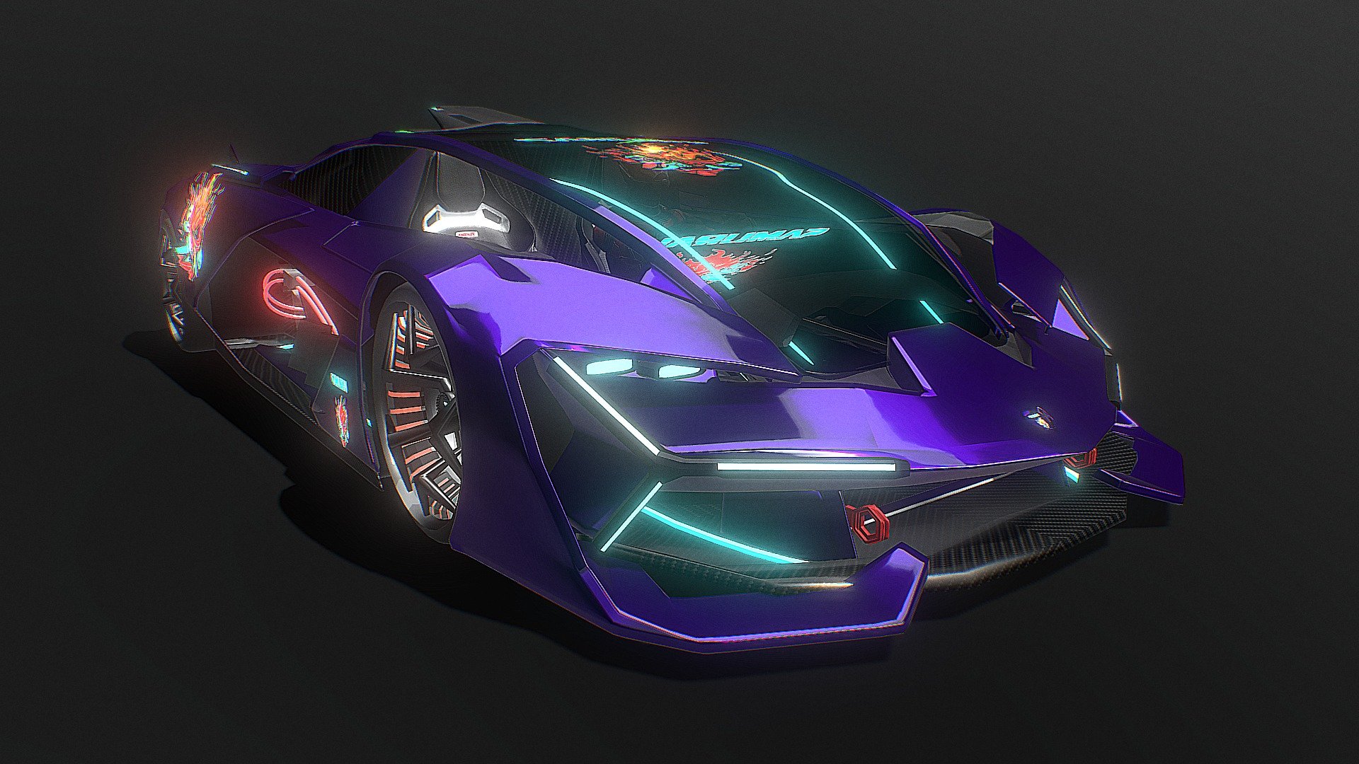 First Attempt at 3D modelling one of the most futuristic concept cars yet 3d model