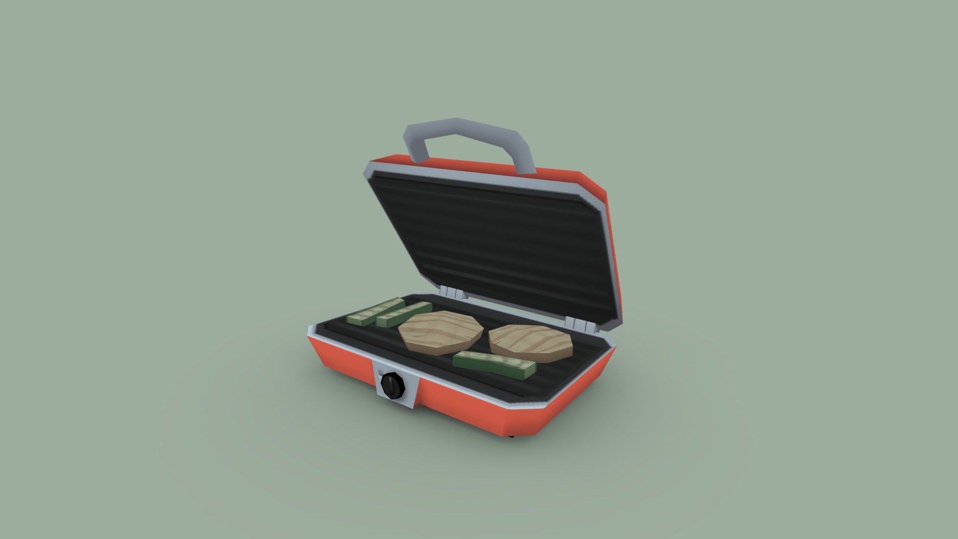 Grill, created with blender and Photoshop - Grill - Household Props #21 - 3D model by plasmaernst 3d model