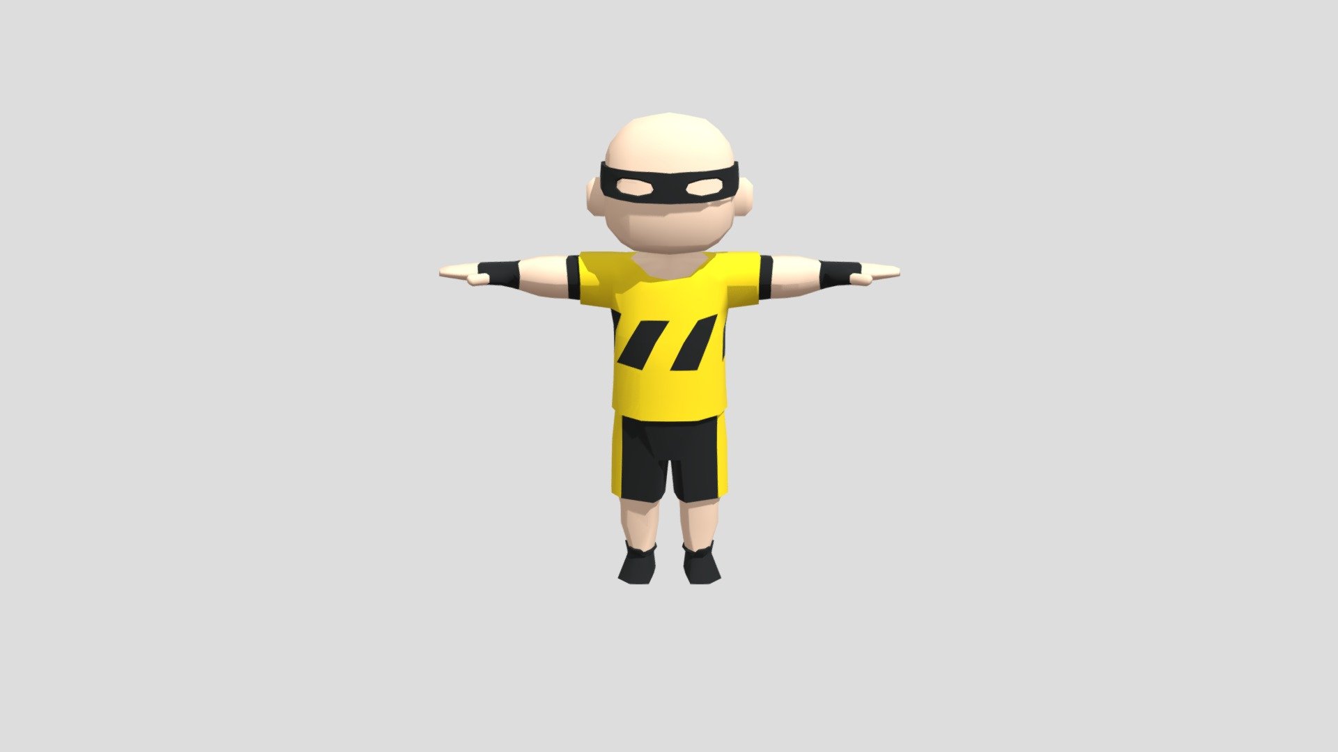 Casual Game Character - Thief Yelo - Buy Royalty Free 3D model by kieartist 3d model