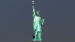 Statue Of Liberty torch, tour, new, island, landmark, york, state, liberty, america, statue, the, united, attraction, tourist, staton, 3d, model, usa, sculpture, lady, of