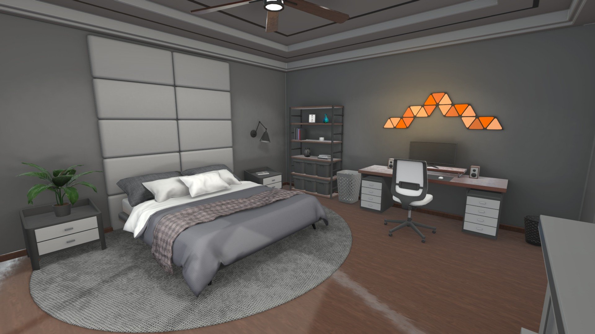 Bedroom - Buy Royalty Free 3D model by Janis Zeps (@zeps9001) 3d model