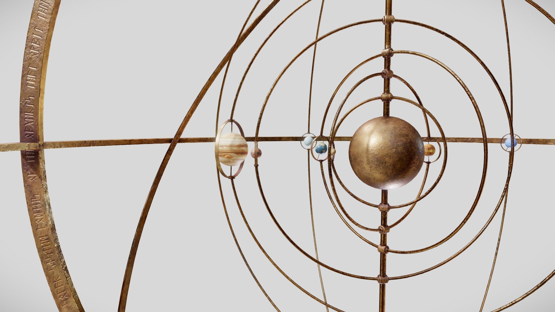 The Orrery - nine planet model of solar system.

SOFTWARE — MAYA, Substance Painter, CLIP STUDIO PAINT - The Orrery - Download Free 3D model by Amatsukast 3d model