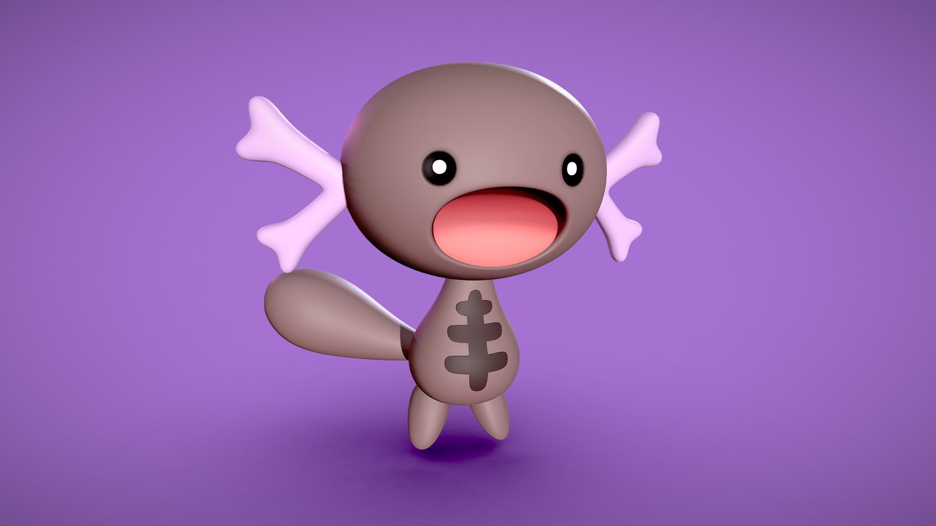 Paldean Wooper from Pokemon Violet &amp; Scalert.

3d print ready!

They Live on the Land and Cover Their Bodies with a Poisonous Film
In ancient times, Wooper lived underwater in the Paldea region. But it seems after losing in a struggle for territory, they began living in bogs on land.
To keep from drying out while living on land, they began to cover their bodies with a poisonous film.

Image gallery

Files:


2x poses  STL
FBX
Blend


 - Paldean Wooper - 3D print - Buy Royalty Free 3D model by LessaB3D (@thiagolessa90) 3d model