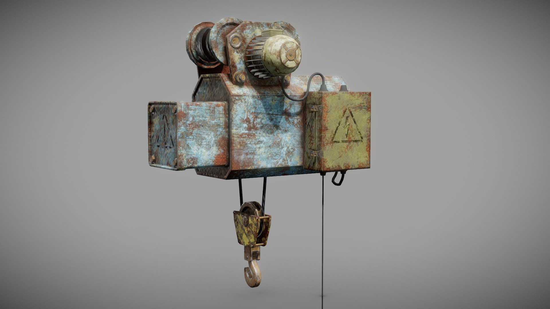 electrotelfer  electric hoist an3 - Buy Royalty Free 3D model by flawlessnormals 3d model