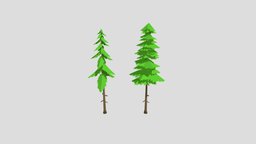 Toon Pine Trees 