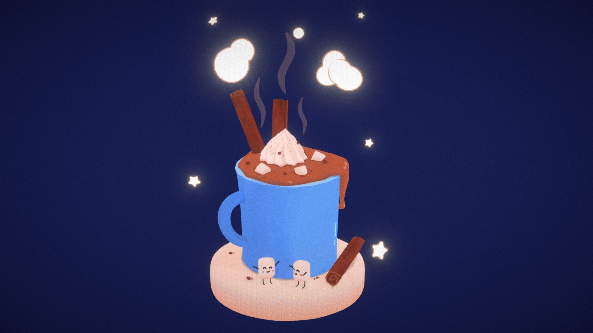 A nice warm cup of hot chocolate

My first time handpainting with a drawing tablet - Hot Chocolate - Download Free 3D model by Imad Hassan (@imad.hassan) 3d model