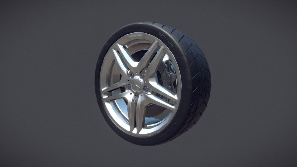 Highly detailed model with baked normals from high poly mesh.
The rim can be found on Mercedes Benz AMG SL 63 models along with other AMG models 3d model