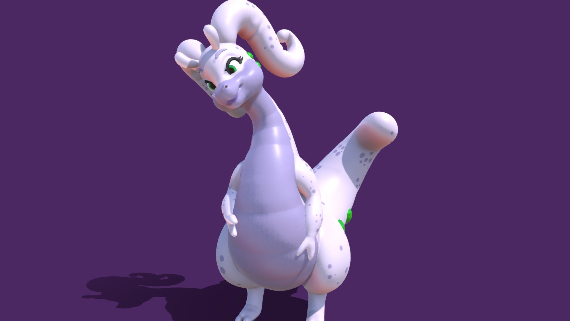 This is a goodra the dragon i wanted to re-make.
I once did a older version of it and was constantly getting request to make it downloadable.

but the thing was, i hated the old look, it was outdated and over the time i had been practicing zbrush i established new tricks and methods and finally i just decided.

you know, i need to go back and do it again, and make it look a whole lot better this time 3d model