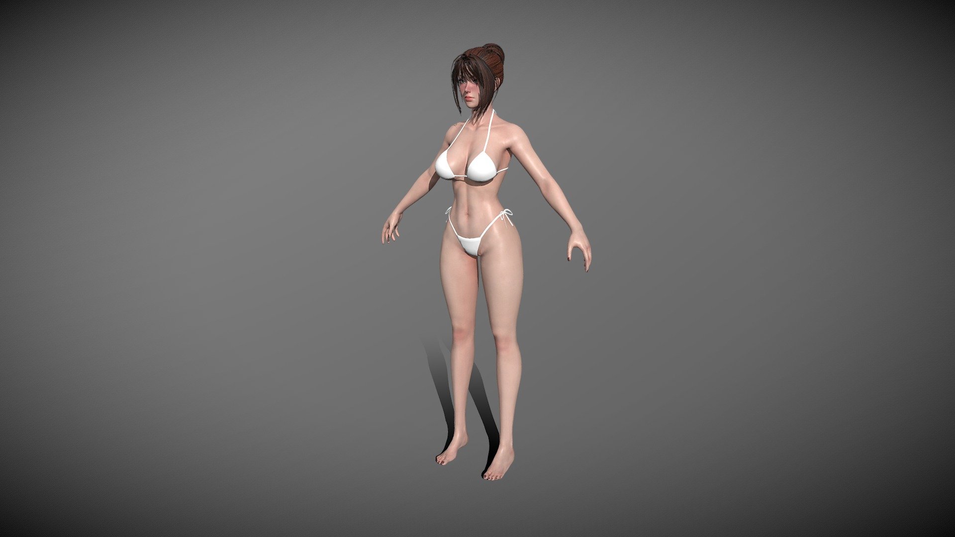 Girl - Download Free 3D model by enzohao 3d model