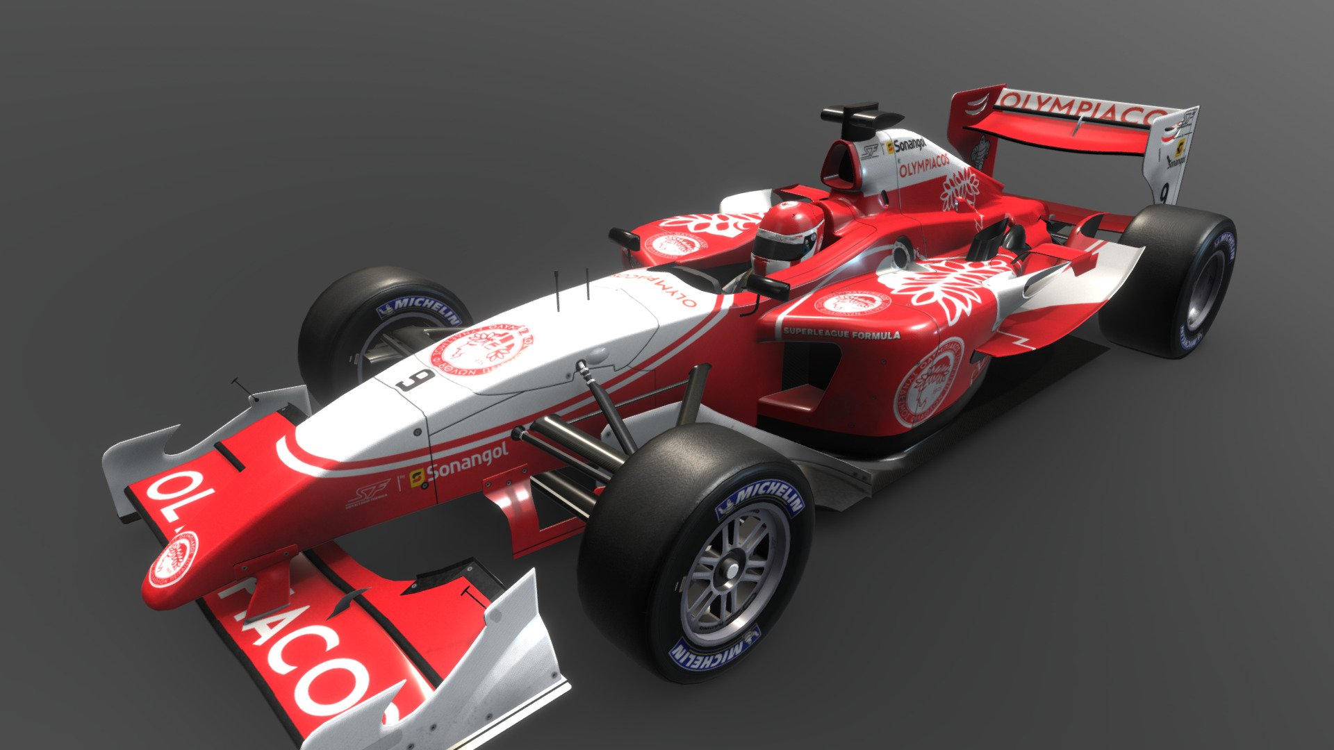 Superleague Formula was a short-lived Racing Series where Football clubs would sponsor cars in the series. In 2009, CTDP provided the content for the official Superleague Formula Game published by Imagespace Inc. The game failed to get publicity as much as the series itself 3d model