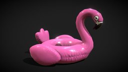 Inflatable Flamingo Float Pool toy, fun, float, party, pink, pool, summer, inflatable, flamingo, water, relax, vacation, swimming, inflated, inflate, swimmingpool, inflat, rescure-ring, low-poly, lowpoly, ring, flamingo-bird, noai, float-pool