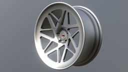 Vossen LC109T wheel, rim, vossen, blender, lowpoly, 3dmodel