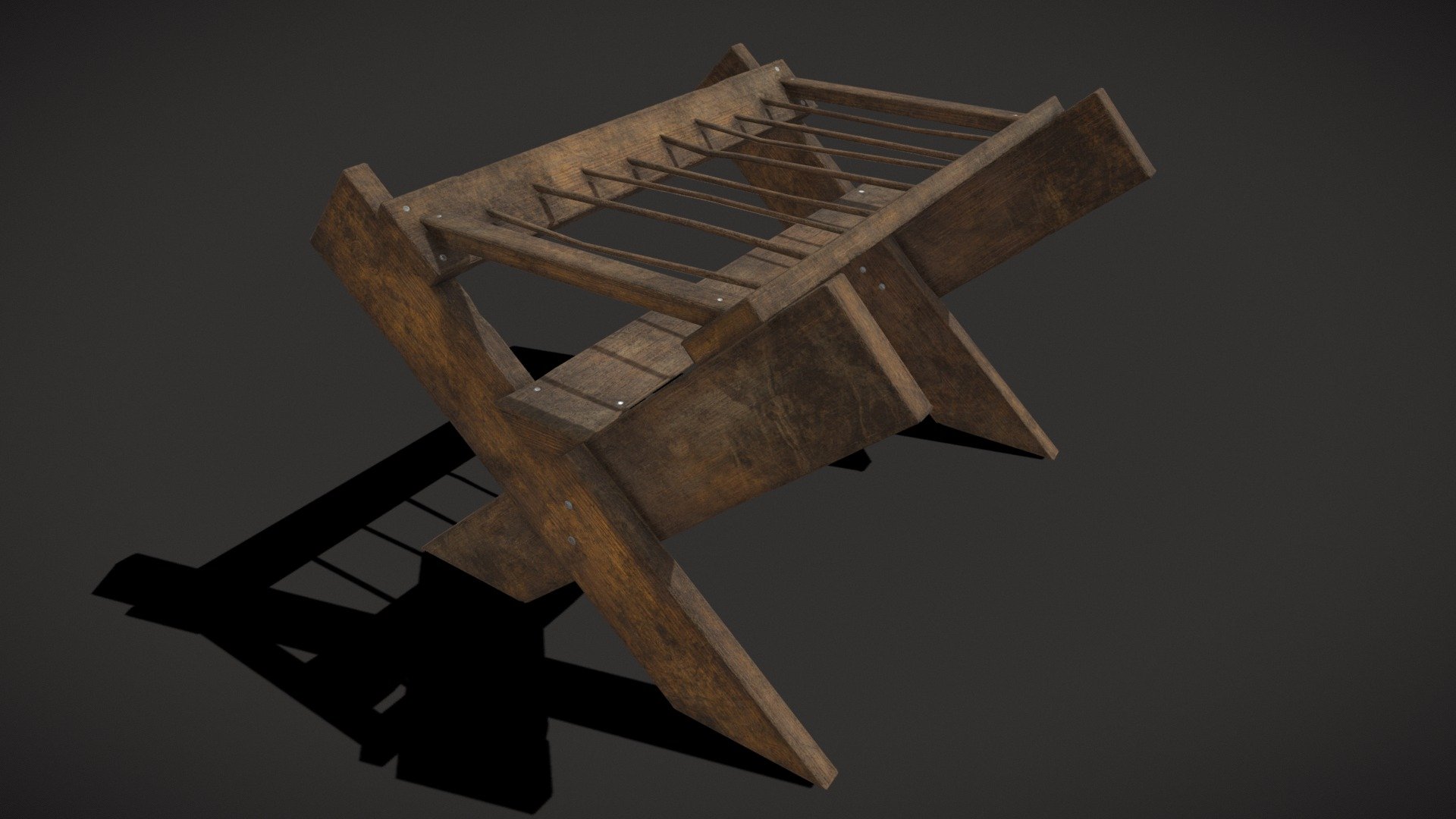 Rustic_Wooden_Medieval_Dishes_Rack_OBJ
VR / AR / Low-poly
PBR approved
Geometry Polygon mesh
Polygons 2,176
Vertices 2,265
Textures 4K PNG - Rustic_Wooden_Medieval_Dishes_Rack - Buy Royalty Free 3D model by GetDeadEntertainment 3d model