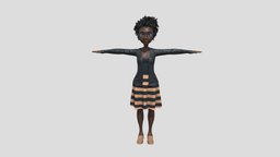 Therapist_V5_LowPolyHair cc-character, character, game, animation, animated, rigged