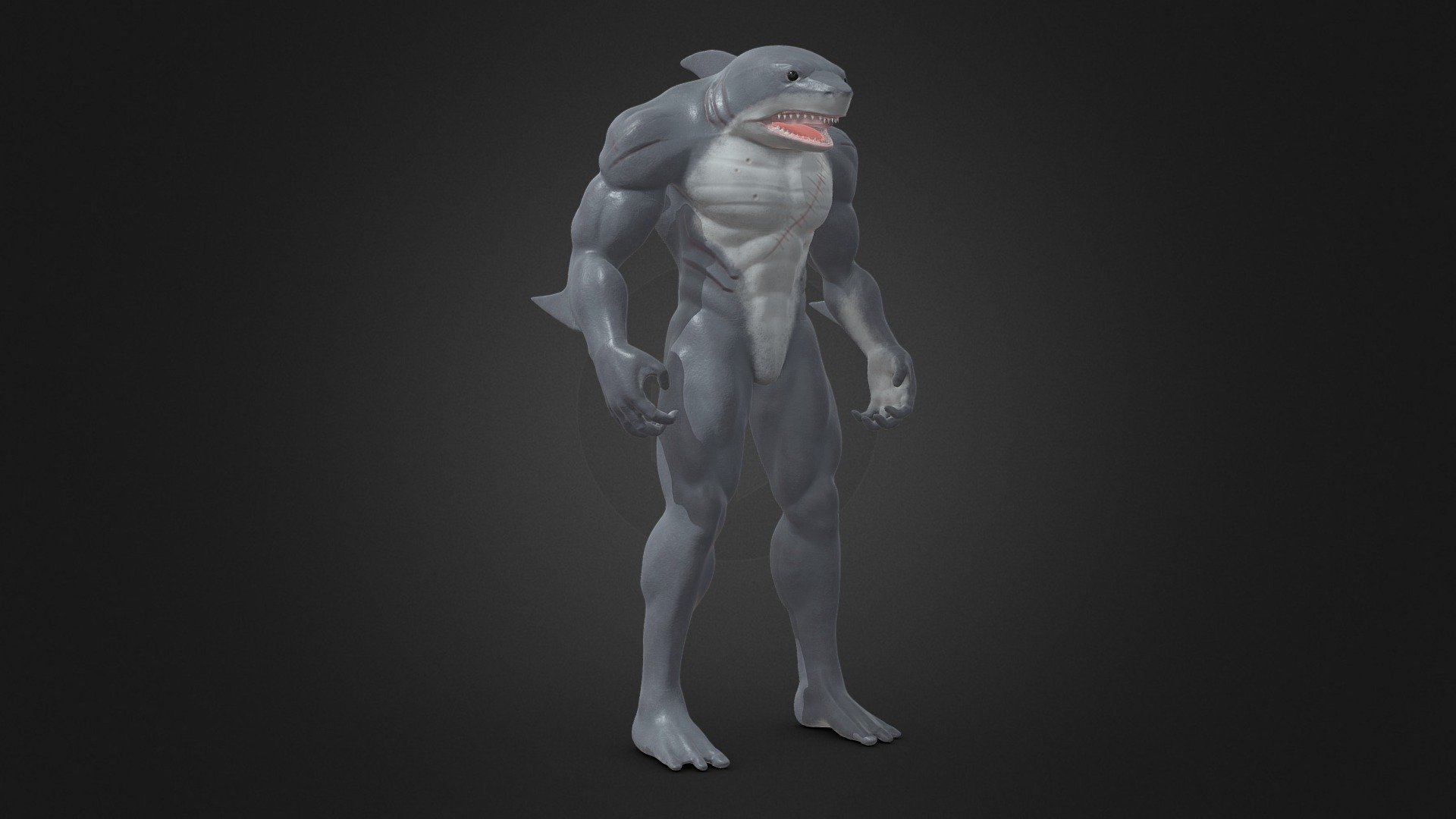 King Shark is a supervillain appearing in comic books published by DC Comics. The character, also known as Nanaue 3d model