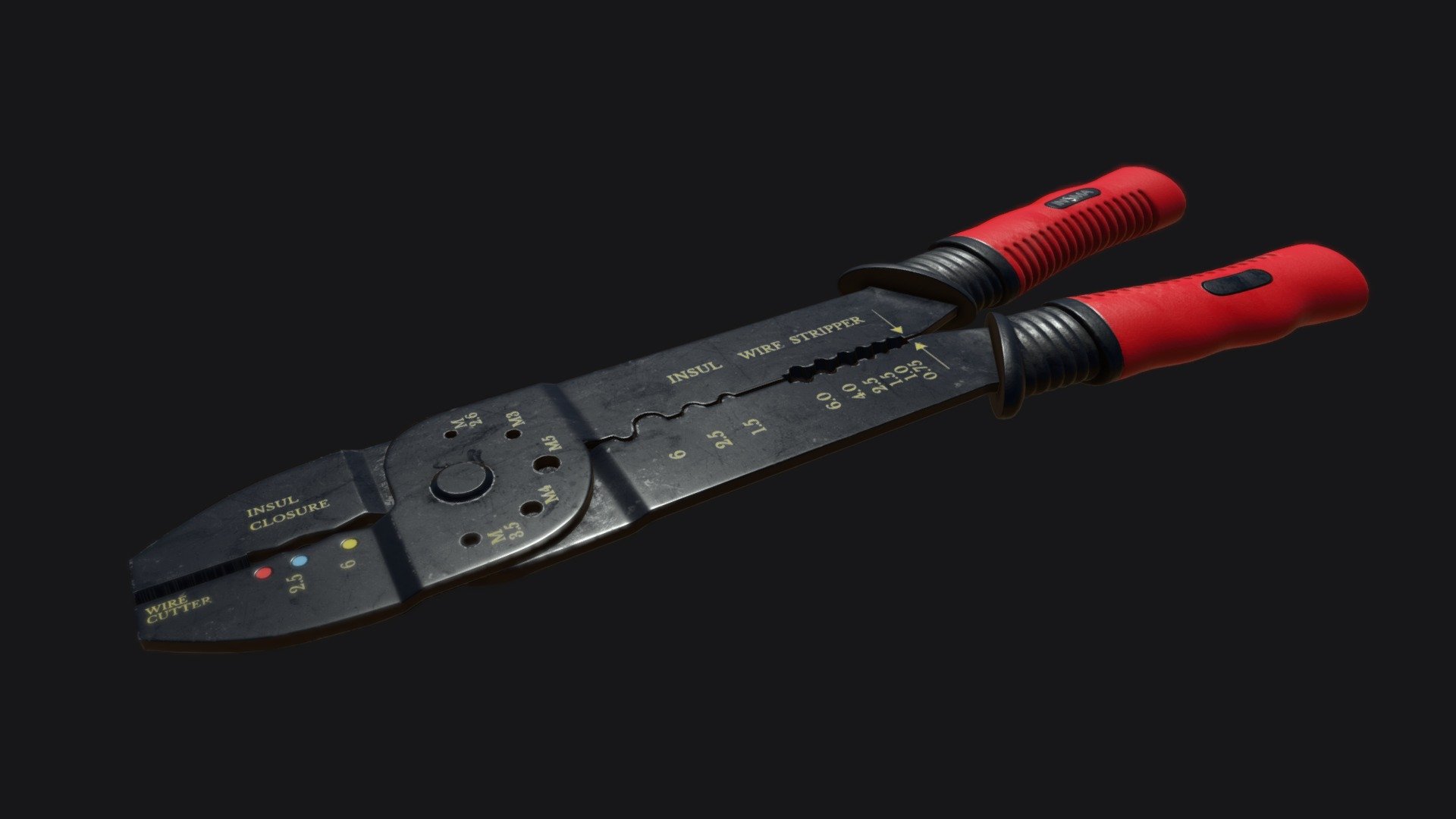 INSMA Wire Stripper Cutter Tool - Download Free 3D model by ArneDC (@arnedecoster) 3d model