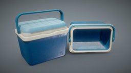 Plastic Cooler Dirty cooler, prop, unreal, realtime, box, fridge, refridgerator, ue4, unity5, lods, props-game, unity, unity3d, gameasset, container, gameready, hdrp, unityhdrp