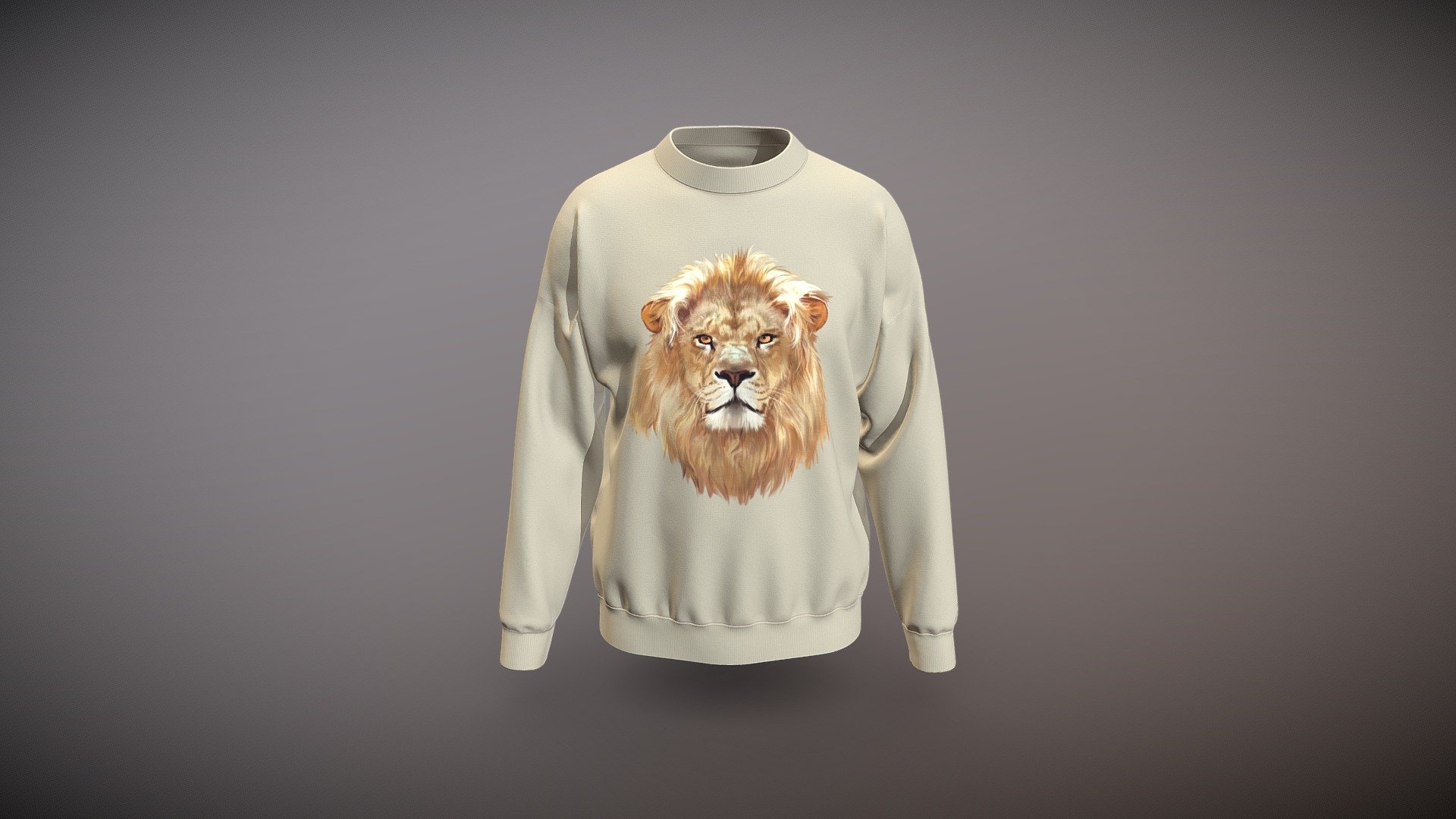 Cloth Title = Lion Print Oversized Drop Shoulder Sweatshirt 

SKU = DG100059

Product Type = Sweatshirt 

Cloth Length = Regular 

Body Fit = Oversized  

Occasion = Outerwear 

Sleeve Style = Drop Shoulder 


Our Services:

3D Apparel Design.

OBJ,FBX,GLTF Making with High/Low Poly.

Fabric Digitalization.

Mockup making.

3D Teck Pack.

Pattern Making.

2D Illustration.

Cloth Animation and 360 Spin Video.


Contact us:- 

Email: info@digitalfashionwear.com 

Website: https://digitalfashionwear.com 

WhatsApp No: +8801759350445 


We designed all the types of cloth specially focused on product visualization, e-commerce, fitting, and production. 

We will design: 

T-shirts 

Polo shirts 

Hoodies 

Sweatshirt 

Jackets 

Shirts 

TankTops 

Trousers 

Bras 

Underwear 

Blazer 

Aprons 

Leggings 

and All Fashion items. 




Our goal is to make sure what we provide you, meets your demand 3d model
