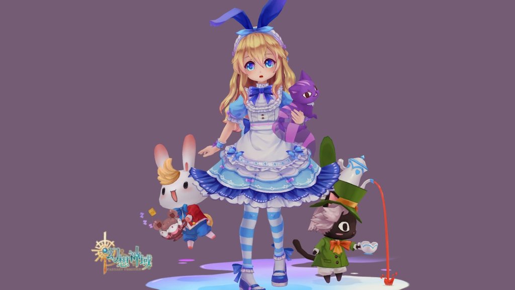 3d modelling jobs
FANTASY FRONTIER - Alice

Alice.Mad Hatter.March Hare.Dormouse.Cheshire Cat.
This is work.
About three years ago.
A lot of great joy.
lovely.



愛麗絲

帶著一堆小夥伴的愛麗絲登場，製作時給了相當多的配件，豐富到能還原下午茶會，在這裡展示她迷路呆萌可愛的樣子。







 - Alice - 3D model by YAN (@YAN2017) 3d model