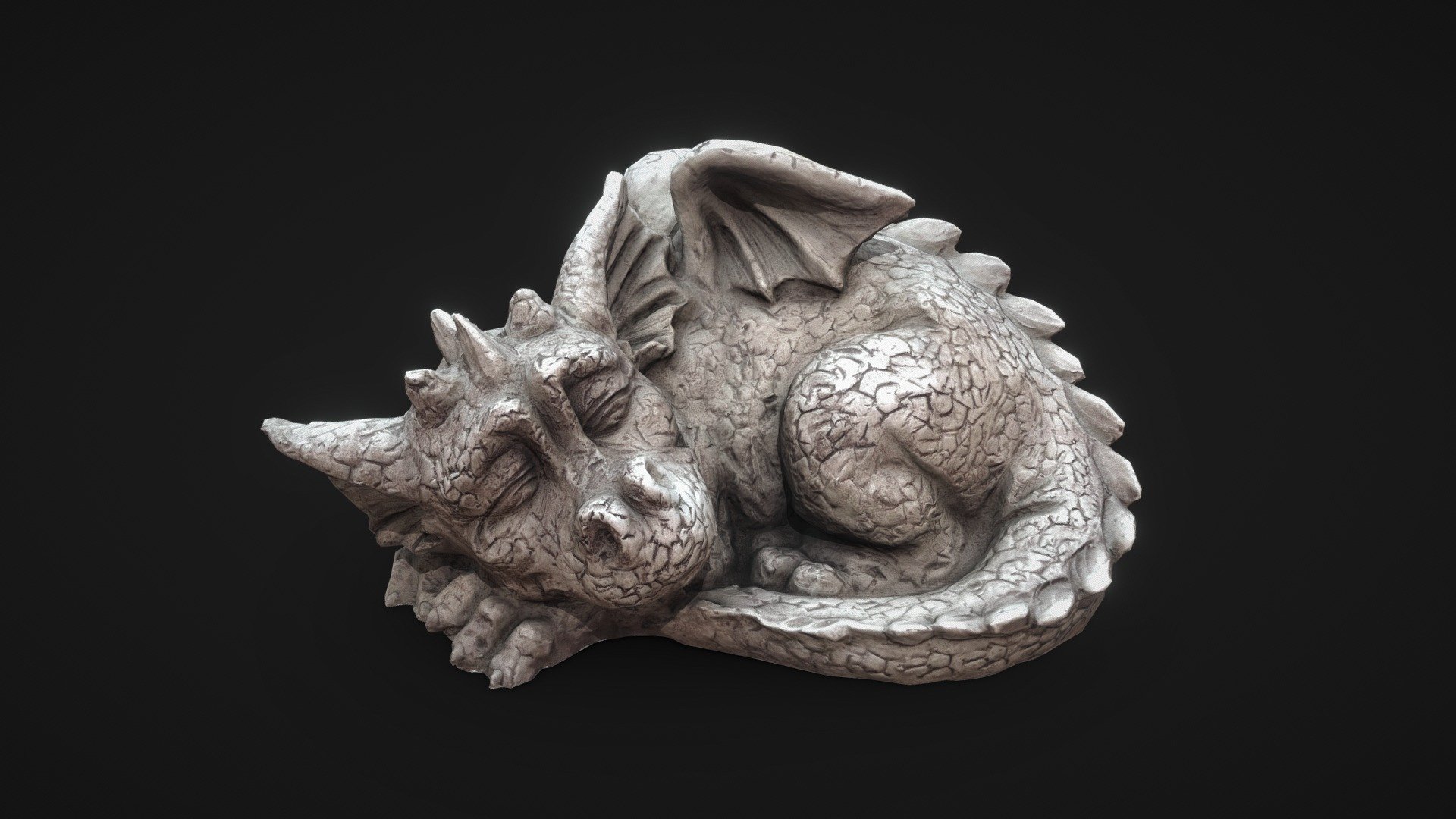 Photo scanned Plaster dragon that fits perfectly into any interior.

Technical specifications:

Close-up scan model 

Optimized model

non-overlapping UV map

ready for animation

PBR textures 2K resolution: Normal, Roughness, Albedo, Ambient Occlusion maps

Download package includes FBX, which are applicable for 3ds Max, Maya, Unreal Engine, Unity, Blender.

Enjoy! - Dragon souvenir photogrammetry - Buy Royalty Free 3D model by SubVis 3d model