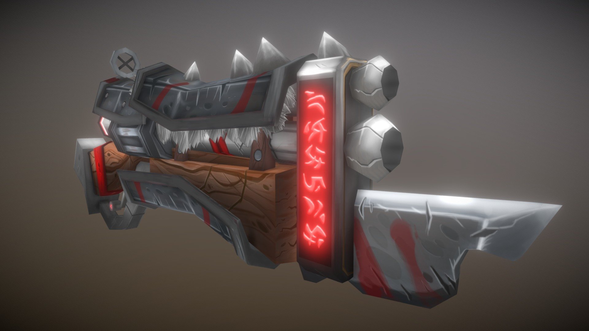 Issa gun - WoW Inspired Weapon : Chaos Gun - 3D model by darioromita 3d model