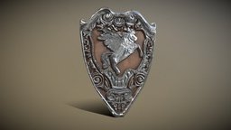 Ancient Shield ancient, warrior, viking, medieval, substancepainter, substance, shield