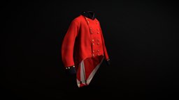 2nd Battalion Royal Cornwall Militia jacket, museum, cornwall, military-history, photogrammetry, military, clothing, purpose3d, bodminkeep