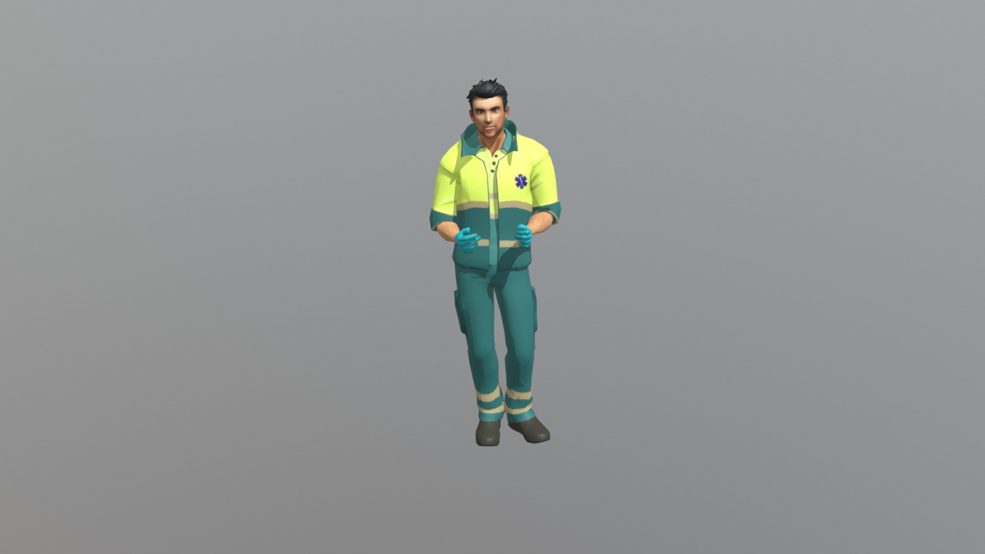 Ambulancezorg Male Nurse - 3D model by Zuhra Fuad (@zuhrafuad) 3d model