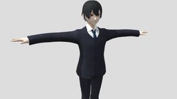 【Anime Character】Dylan (Suit/Unity 3D) suit, japan, animemodel, anime3d, japanese-style, anime-character, vroid, unity, anime, japanese