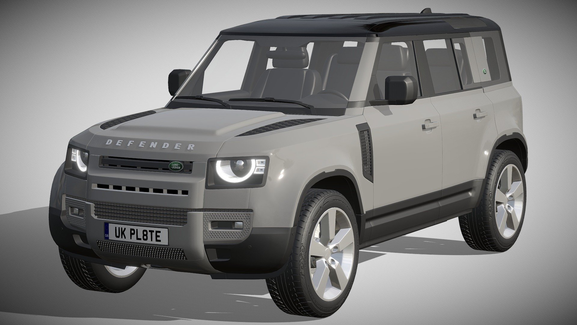 Land Rover Defender 110 2020

https://www.landrover.com/vehicles/defender/index.html

Clean geometry Light weight model, yet completely detailed for HI-Res renders. Use for movies, Advertisements or games

Corona render and materials

All textures include in *.rar files

Lighting setup is not included in the file! - Land Rover Defender 110 2020 - Buy Royalty Free 3D model by zifir3d 3d model