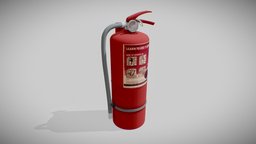 Fire extinguisher prop, photorealistic, extinguisher, dirty, hq, props, fire, realistic, game-ready, fireextinguisher