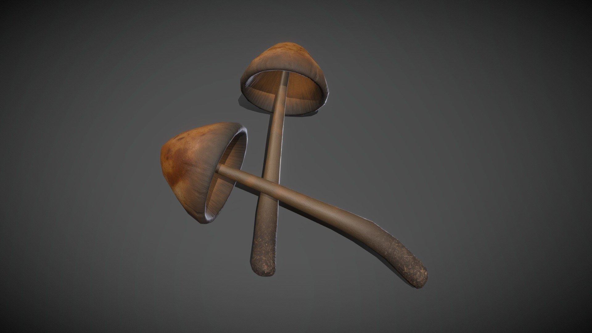 Some Mushrooms as little details in your alchemy room or just as ingredients for some delicious meal. 

Includes 2K and 1K texture sets (Albedo, Normal, Roughness, AO) 3d model