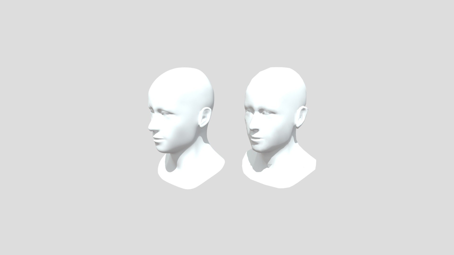 a Male face lol - MALE Face - Download Free 3D model by S3R84N 3d model