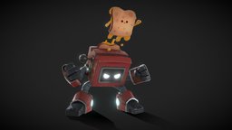 ToastBot toon, toaster, sandwich, appliance, bread, character, robot