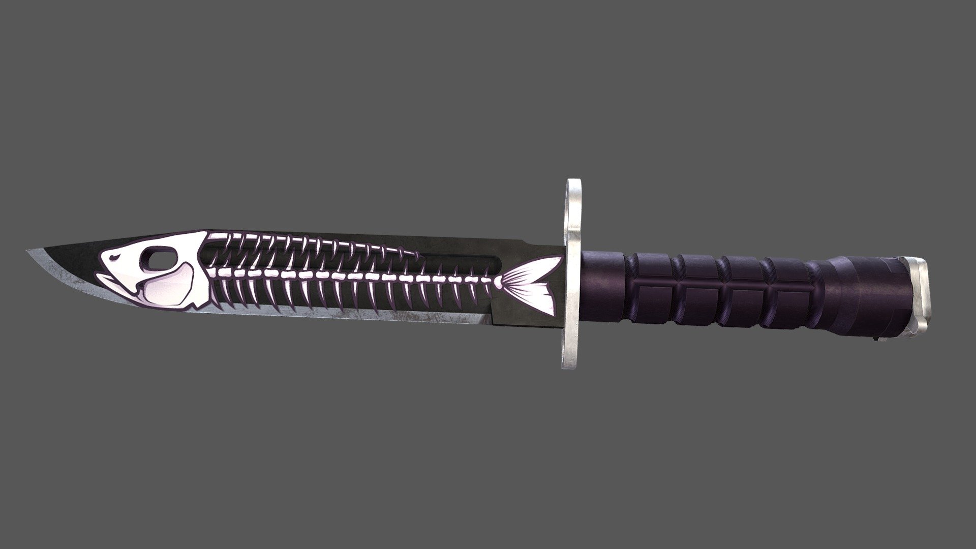 Bayonet - Fish Bones - 3D model by KeramDesign 3d model