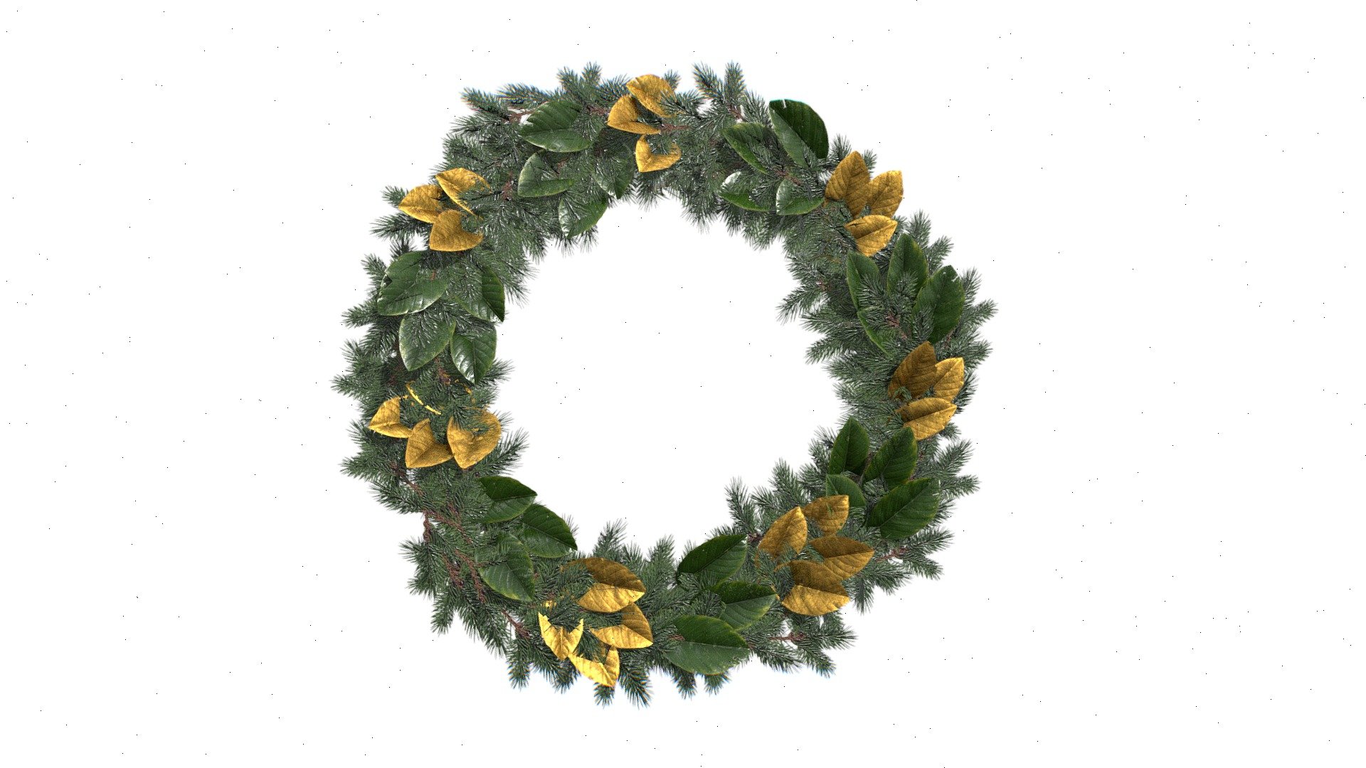 Lowpoly Christmas Wreath 3D Model

Fresh Evergreens with Gold Painted Magnolia Leaves 

HD Textures
PBR Materials
Low Poly model - Christmas Wreath With Golden Leaves - Buy Royalty Free 3D model by Omni Studio 3D (@omny3d) 3d model