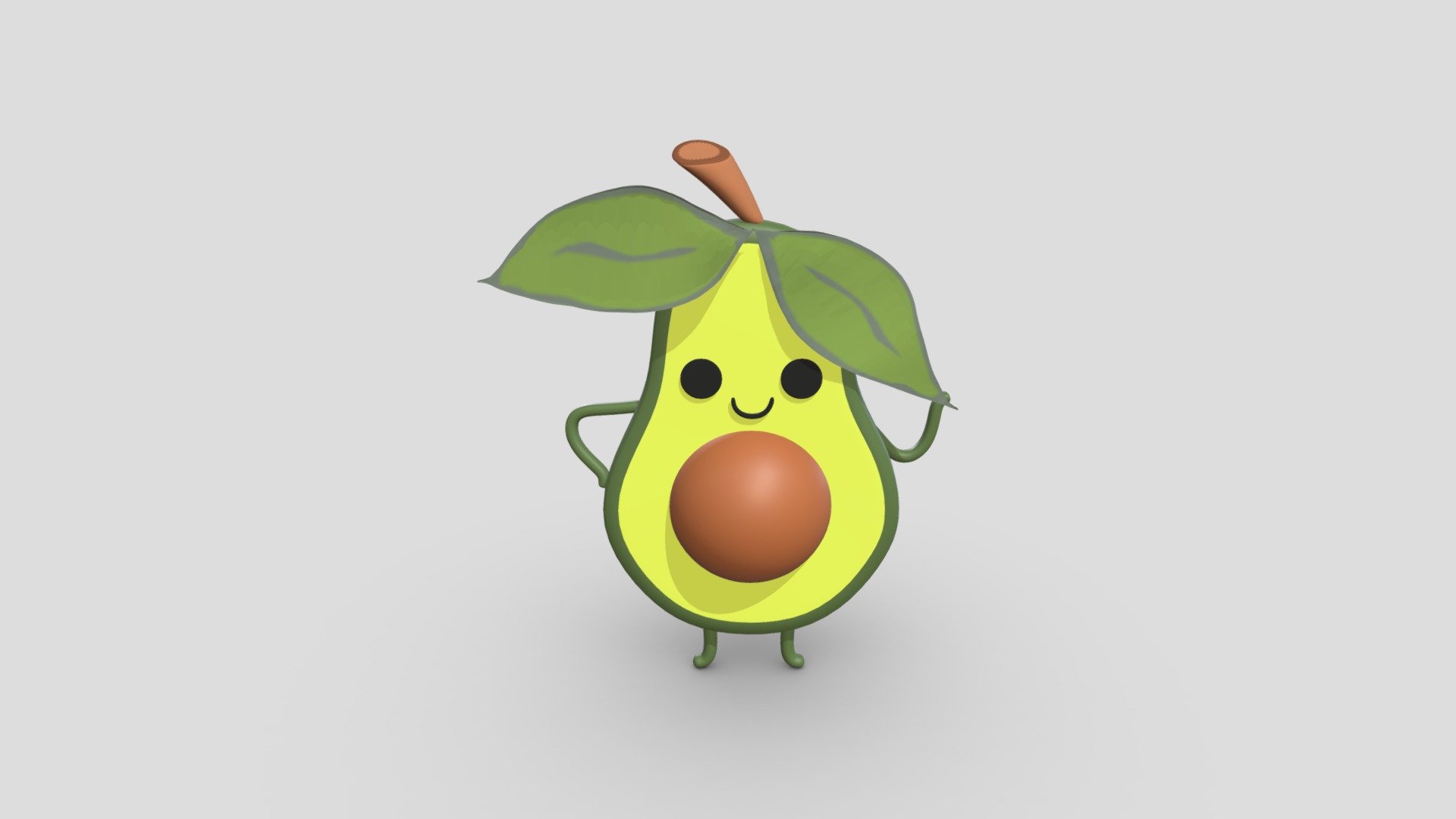 Aaaww!! What is it with this avocado that you just don't wanna eat it!?

Such a cutie!!

Made in Blender 3d model