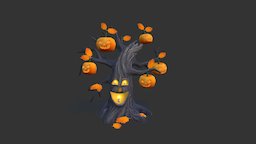Halloween Tree mapping, modeling, texturing, animation